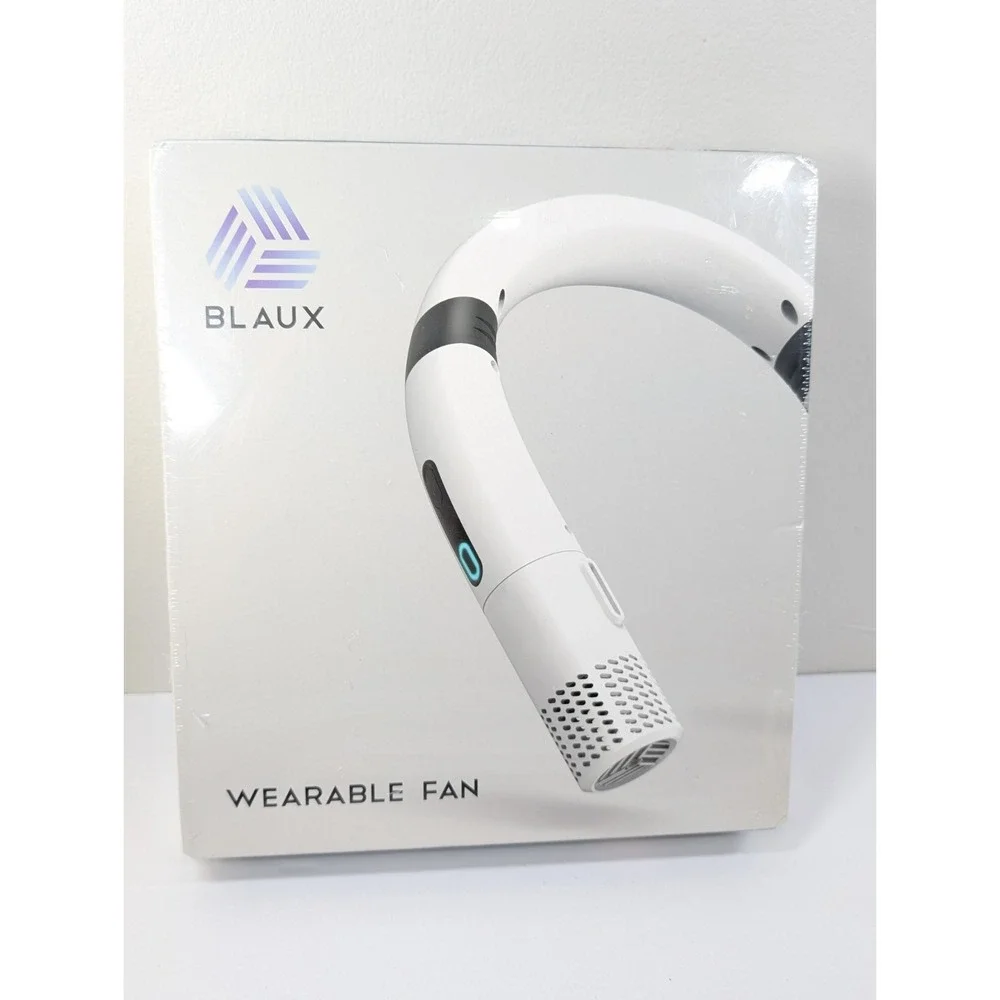 Blaux Wearable AC Plus Neckband Fan Portable New In Box